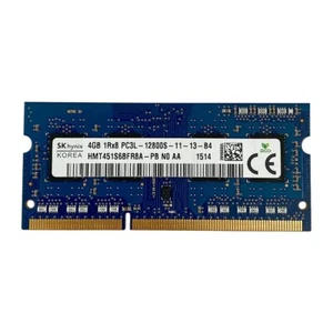 4GB DDR3L 12800S Laptop RAM PC3L 1Rx8 Memory 204Pin SODIMM - Picture 1 of 2