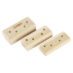 3x hölzerne Klettergriffe Set Hang Board Trainer Exerciser Board Sprossen - Bild 1 von 12