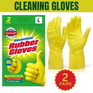 2 Paar StarWash Haushalt Gummihandschuhe - robust, bequem & vielseitig - Bild 1 von 17