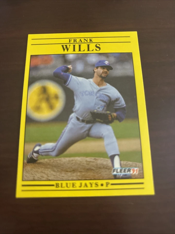 1991 Fleer Frank Wills #191 Toronto Blue Jays - Image 1 of 1