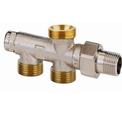 HYDRONIC ENGINEERING HEIMEIER Zweirohrverteiler Duolux mit Absperrung u.Voreinst.,2-Rohr-System