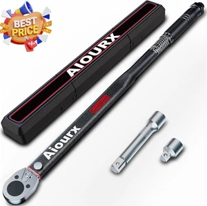 1/2 Inch Drive Click Torque Wrench 35-435Nm Automotive Motorcycle Maintenance - Picture 1 of 7