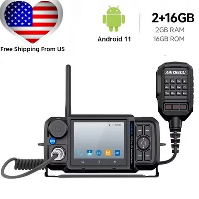 Rádio em rede ANYSECU Android 11 4G-W2Pro N61 versão de atualização POC ZELLO real-PTT - Imagem 1 de 4