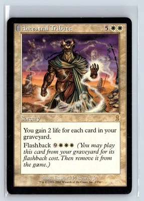 ANCESTRAL TRIBUTE - Odyssey – MTG Magic the Gathering Card - Rare - Image 1 of 4