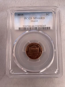 2015 Lincoln Memorial Cent Penny PCGS MS66RD - Picture 1 of 5