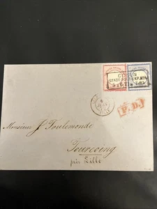 DR Schöner Auslands Brief MiF Gr. Brustschild #19+20 Cöln 5.6.73 n. Lille - A189 - Bild 1 von 4