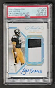 Joe Greene 2023 Flawless Autograph Patch #/20 PSA 8 Auto 10 Pittsburgh Steelers - Bild 1 von 2