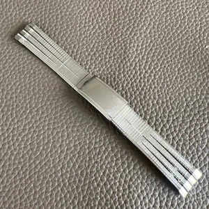 Vintage Men’s Hadley 18MM Curved Ends Stainless Steel Bracelet Watch Band - Picture 1 of 18