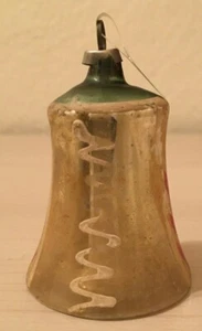 Baumschmuck,Weihnachten, Kugel, kleine Glock , bemalt,Glas,ca.1960,zum Aufhängen - Picture 1 of 3