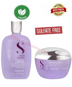 Alfaparf Semi Di Lino Smooth Rebel Smoothing Shampoo (250 ml )+ Mask (200 ml) - Picture 1 of 1