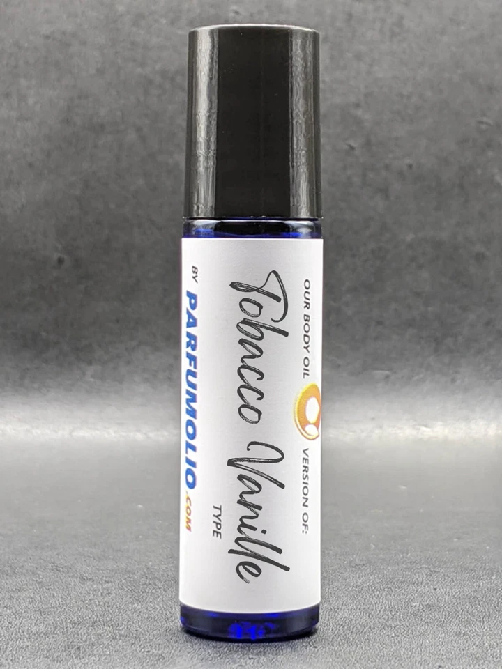 Impresión de aceite de perfume tipo vainilla tabaco - Aceite corporal fragancia - 10 ml - Unisex Foto 1 de 4