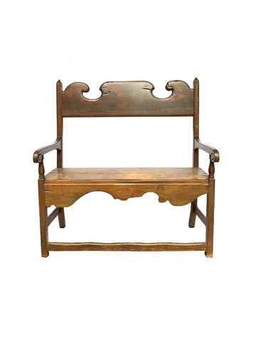Rare 18th Century Spanish Colonial Bench - Escaño Cover