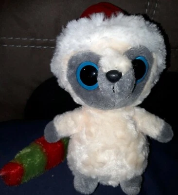 P1/Doudou PELUCHE YooHoo & Friends  Le Galago Blanc et Rouge 17 cm Aurora WORLD  - Photo 1/4