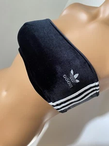 Adidas Athletic Freizeit schwarz Velour Bandeau Größe Small - Bild 1 von 12