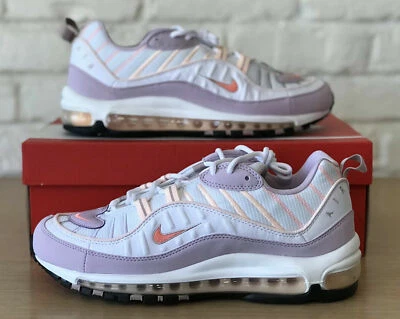 New Nike Women's Air Max 98 White Atomic Pink Crimson Tint CI3709-102 Size 11.5 - Image 1 of 4