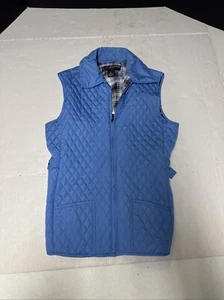 Peck&Peck quilted. puffer vest size medium blue - Picture 1 of 5