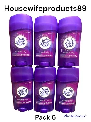 Ducha seca invisible Speed Stick para dama fresca 1,4 oz (paquete de 6) Foto 1 de 3