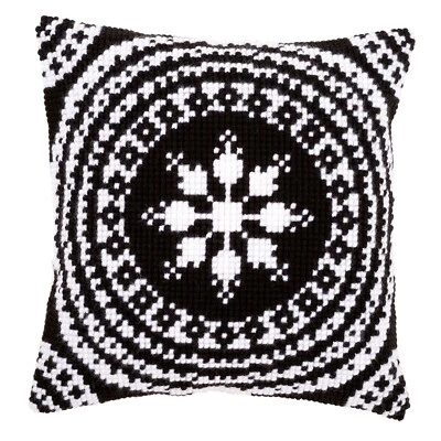 Vervaco ~ Cushion Cross Stitch Kit ~ Black and White - Image 1 of 2