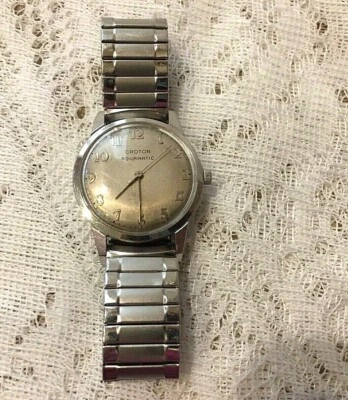 Reloj Hombre Vintage CROTON AQUAMATIC Automático Acero Inoxidable  Foto 1 de 4