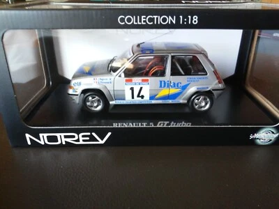 RENAULT SUPER 5 GT TURBO DIAC TOUR DE CORSE (JEAN RAGNOTTI 1/18 NOREV NUOVA) - Immagine 1 di 4