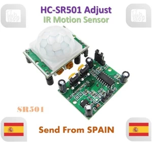 SR501 HC-SR501 HCSR501 Adjust IR Motion Sensor - Imagen 1 de 6