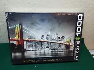 City Collection New York City Brooklyn Bridge 1000 piece Eurographics puzzle NEW - Picture 1 of 4