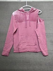 Top con cappuccio da donna Peekaboo a spalla tutto degno di etichette taglia XXS rosa cp - Foto 1 di 6
