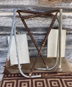 Vintage Trucker Side Mirrors West Coast Style Rear View Rat Rods Trucks Rusty - Bild 1 von 15