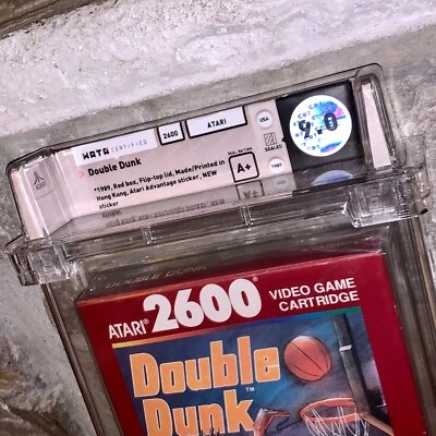 Brand New Atari 2600 Double Dunk WATA 9.0 Factory Sealed Graded 1989 Video Game - Image 1 of 4