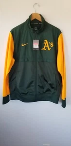 Nike Nueva Con Etiquetas Chaqueta Para Hombres Grande Oakland Athletics A’s Cremallera Completa Pista Exterior - Imagen 1 de 6