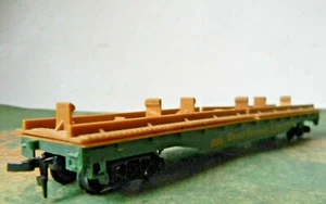 Tyco Flatcar ~ GREAT NORTHERN ~ Rd# GN 42953 With Blocking - HO - Picture 1 of 7