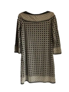 Vestido Max Studio para mujer Ajuste y Destello Mangas Largas Negro Beige Nuevo Mediano - Imagen 1 de 5