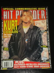 HIT PARADER magazine 2003 Kurt Cobain, Nirvana, OZZY, Metallica, Korn, Disturbed - Picture 1 of 1