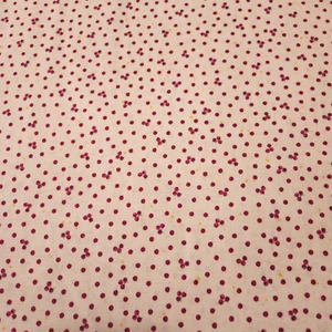 Baker's Dozen BTY J Wecker Frisch Red Dots on Tan - Picture 1 of 3