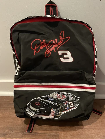 Vintage ADS Sports NASCAR Dale Earnhardt #3 The Intimidator Backpack Cover
