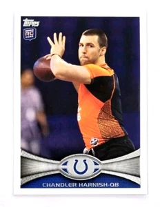 Topps Chandler Harnish 2012 novato Indianapolis Colts RC #92 - Imagen 1 de 2