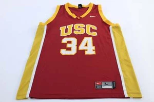 Y2K Nike Embroidered Logo USC #34 Basketball Jersey - Picture 1 of 3