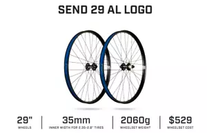 Ibis send 29 Alloy Logo Wheelset 6-Bolt, Microspline Driver- FREE Shipping - Picture 1 of 2