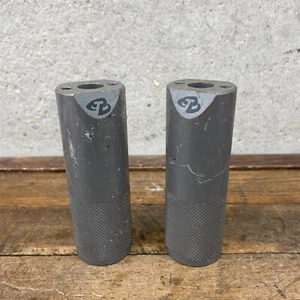 Trek BMX Pegs Old School BMX Freestyle Sub Vert 1999s 00s Socket Pegs Gray Set - Picture 1 of 9