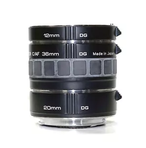 Kenko Tubi di Prolunga per Canon C/AF 12mm 20mm 36mm Nero per Obiettivi EOS - Foto 1 di 7