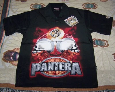 NEW Vintage PANTERA COWBOYS FROM HELL Dragonfly Button Dress Collar Shirt Sz XL - Image 1 of 4