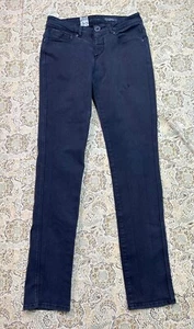 Volcom Mens Sz 30x34 Chili Choker Slim Straight Stretch Designer Black Jeans - Picture 1 of 15