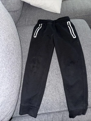 Pantalones deportivos de vellón dinámicos activos azul marino antiguo para niños talla 8 negros Foto 1 de 3