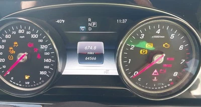 Clase E OE 2017 velocímetro calibre clúster 64 k millas Mercedes-Benz Foto 1 de 4