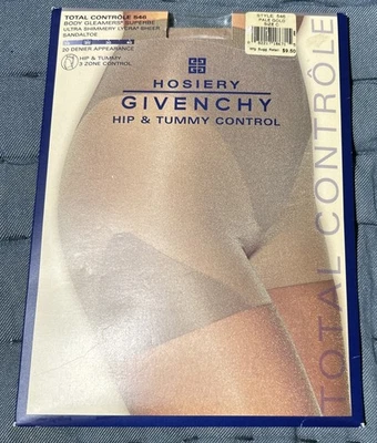 Pantimedias Givenchy 546 SOPORTE DORADO PÁLIDO LYCRA Sandalia 3 Zonas Control Cadera Abdomen Foto 1 de 2
