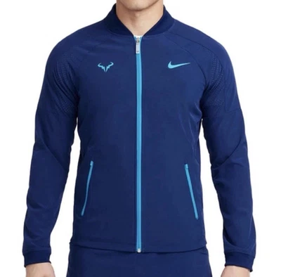 Jaqueta de tênis Nike Dri-FIT Rafa Nadal DV2885-492 masculina tamanho GG nova com etiquetas - Imagem 1 de 4