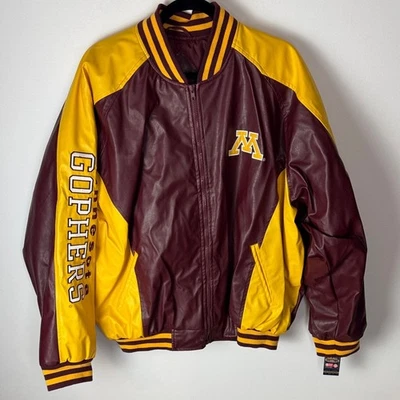 [NWT] VTG Minnesota Faux Leather Jacket - Men’s XL - Image 1 of 4