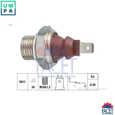 OIL PRESSURE SWITCH 7.0124 FOR SKODA 105,120 FORMAN/Forman ESTELLE FAVORIT 1.0L - Image 1 of 4