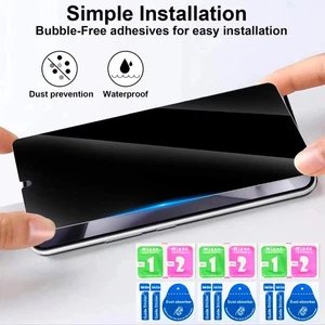 For Samsung Galaxy S25 S24 S23 S22 S21 S20 FE Privacy Glass Screen Protector - Picture 1 of 13