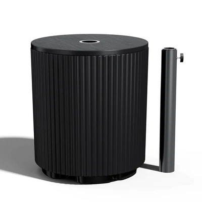 Mesa auxiliar exterior con orificio para sombrilla, elegante base para sombrilla patio exterior o... Foto 1 de 4